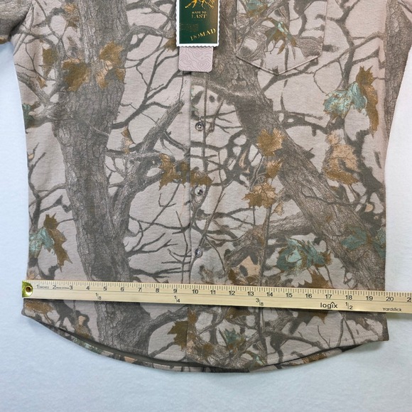 NOMAD Craft+Flow Men's Cozy Thermal Lined Flannel Shacket Burton Camo M NWT - Picture 9 of 10